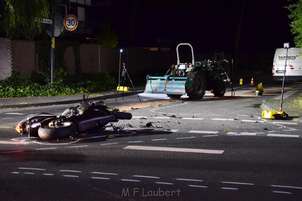 VU Krad Klein Traktor Koeln Hahnwald Bonner Landstr Unter den Birken P074.JPG - Miklos Laubert